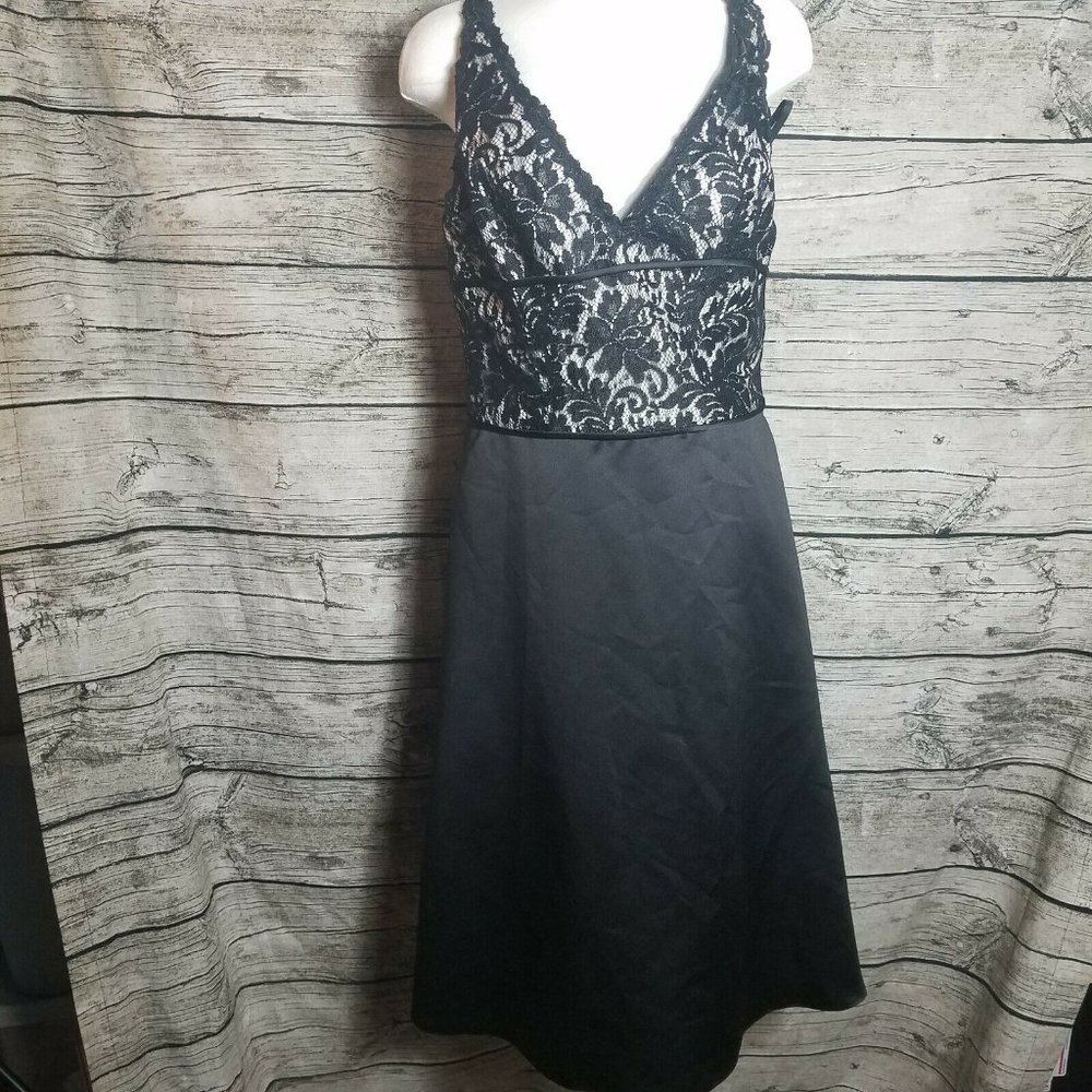 Impression Bridal Black Cocktail Dress Size 10